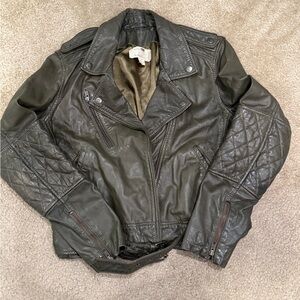 Nicole Miller Black Leather Jacket